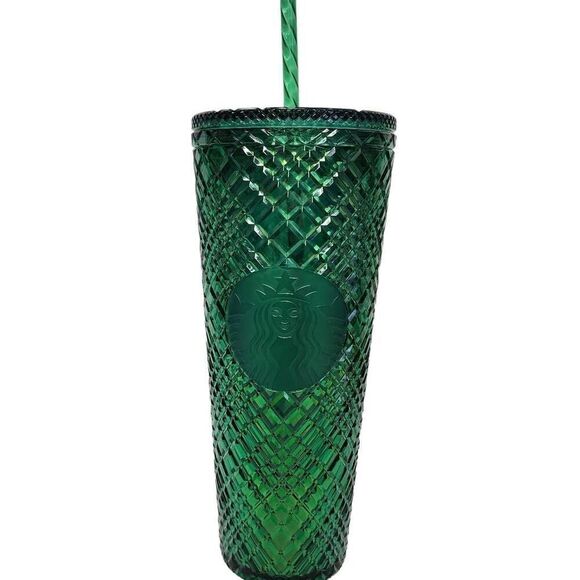 Starbucks Travel Drinkware, 2021 Jewel-Cut Tumbler Cup With Lid & Straw, 24oz - Picture 10 of 10
